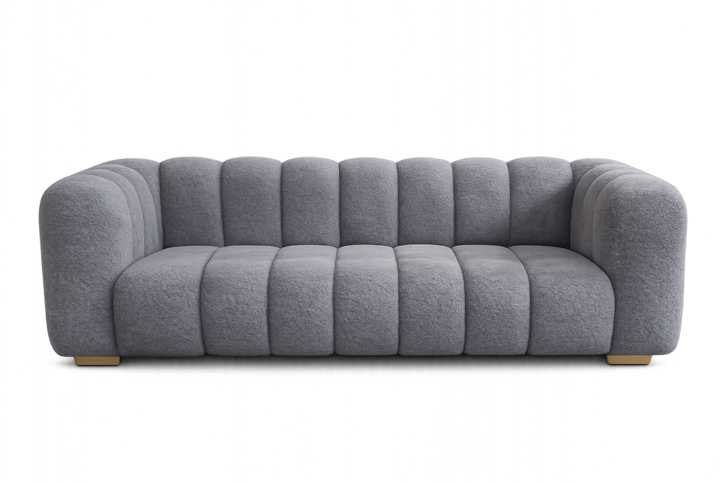 Urban Comfort Ribbed Sofa