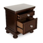 Harrington Glass-Top Nightstand