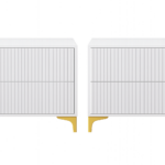 Luna Fluted Bedside Cabinet